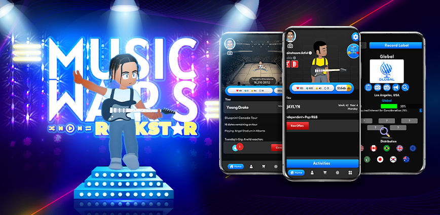 Music Wars: Rockstar & Rap Sim